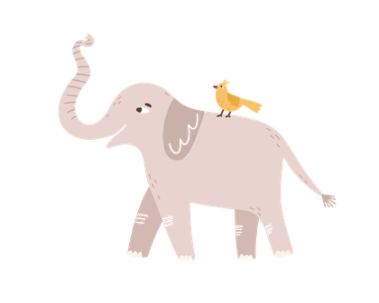 HomeLens mascot — elephant